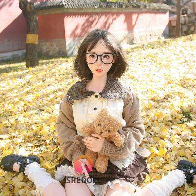 SHEDOLL ルオ・イ 152cm 学園風スイートハート-Aカップチェックスカート | 加熱ボディ+植毛カスタム | 純欲系彼女の秋デート